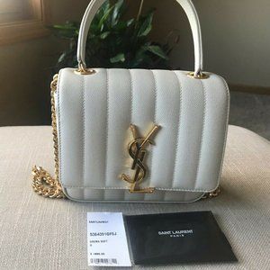 Authentic YSL Small Vicky Matelassé Bag